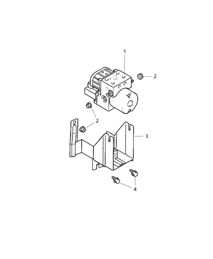 2001 Chrysler Sebring Hydraulic Unit Diagram