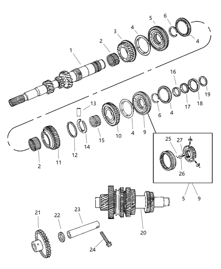 1999 Dodge Neon Gear Train Diagram