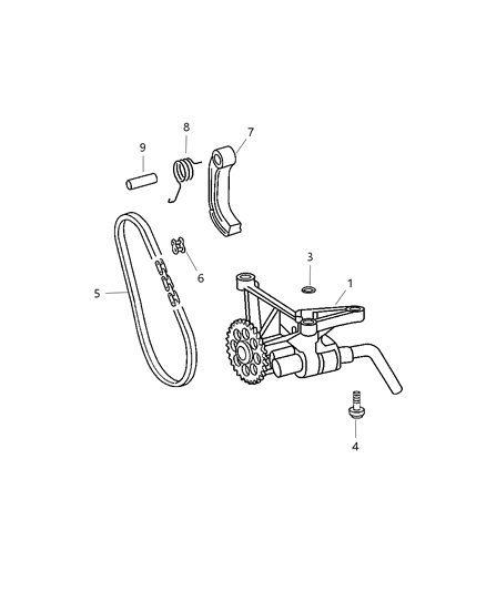 2003 Dodge Sprinter 2500 DOWEL Pin Diagram for 5073871AA