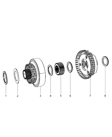 2012 Dodge Durango Reaction Planetary Diagram