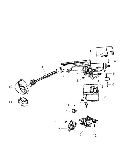 2015 Jeep Patriot Steering Column Diagram