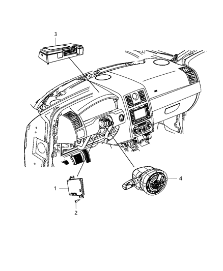 2013 Dodge Challenger Module-TELEMATICS Diagram for 68104911AC