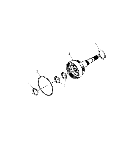 2003 Dodge Durango Input / Reverse Planetary Diagram