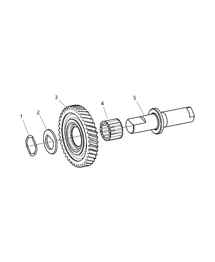 2003 Chrysler Sebring Reverse Idler Shaft Diagram