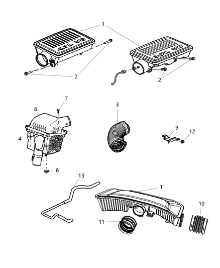 2006 Jeep Commander Air Cleaner Diagram