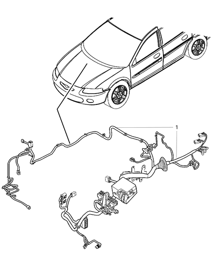 2011 Chrysler 200 Wiring-HEADLAMP To Dash Diagram for 68058575AC