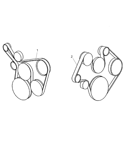 1999 Jeep Grand Cherokee Belt-Accessory Drive Diagram for 53032037AC