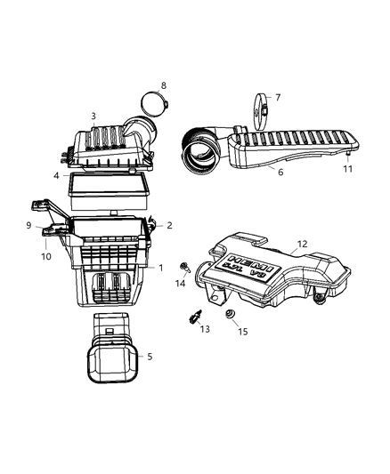 2008 Chrysler Aspen Air Cleaner & Related Diagram 2