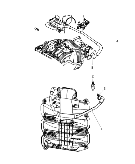 2009 Jeep Commander Crankcase Ventilation Diagram 1