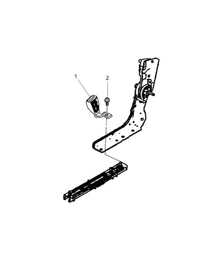 2005 Chrysler Pacifica Rear Inner Seat Belt Diagram for TS921DVAA