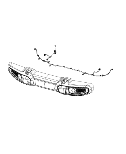 2021 Jeep Gladiator Wiring - Front End Diagram 1