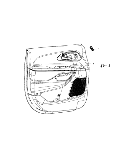 2018 Chrysler Pacifica Switch, Memory Seat & Fuel Door Diagram