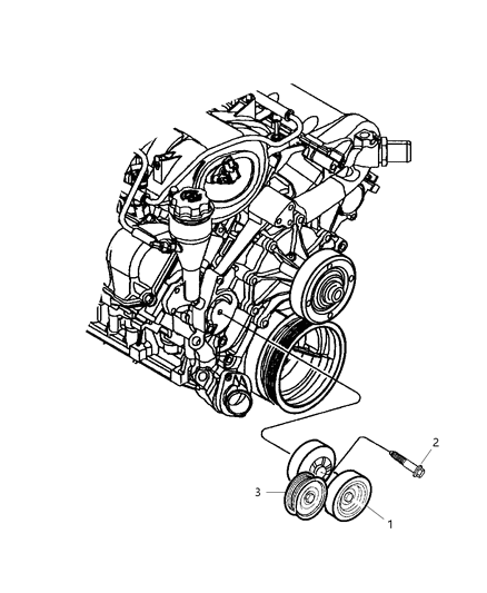 2005 Dodge Ram 1500 Pulley-Alternator Diagram for 53032378AA