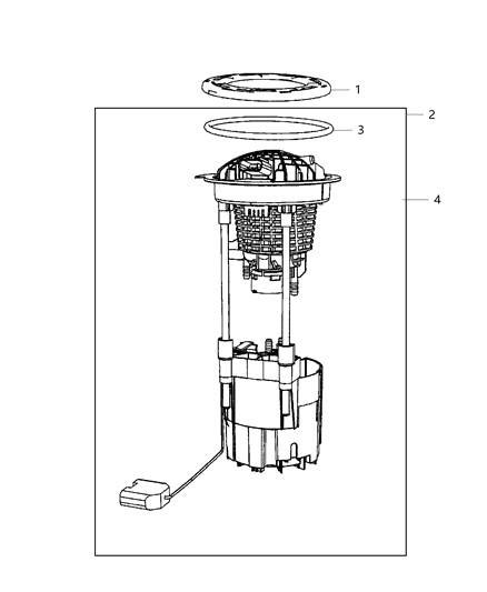 2020 Ram 2500 Module-Fuel Pump/Level Unit Diagram for 68490270AB