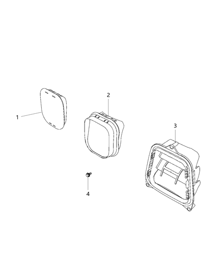 2017 Ram ProMaster 3500 Bezel-EXHAUSTER Diagram for 68229841AA