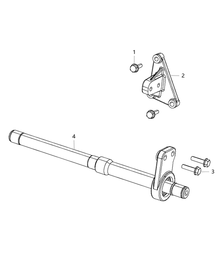 2014 Dodge Journey Shafts , Intermediate Diagram 1