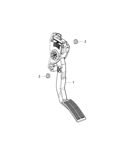 2013 Jeep Wrangler Pedal-Accelerator Diagram for 53032868AC