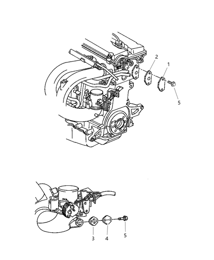 1997 Dodge Grand Caravan EGR System Diagram 1