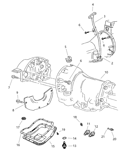 1998 Jeep Grand Cherokee Case & Related Parts Diagram 2