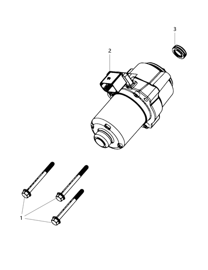 2021 Ram 1500 ACTUATOR-Transfer Case Diagram for 68402283AA