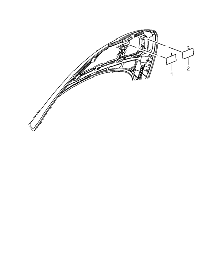 2008 Chrysler PT Cruiser Label-Emission Diagram for 68037775AA