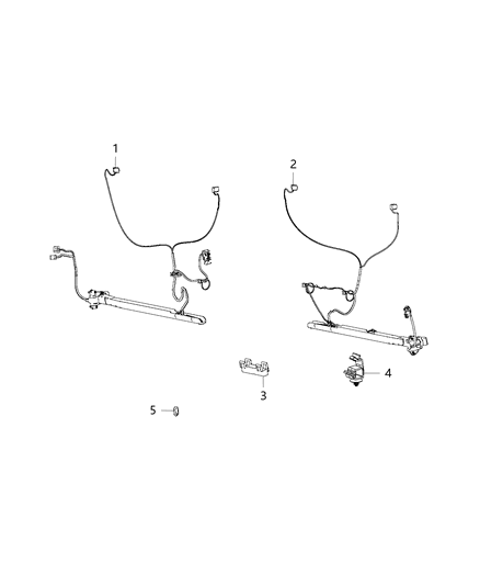 2014 Ram ProMaster 3500 Wiring-Rear Door Diagram for 4727718AB