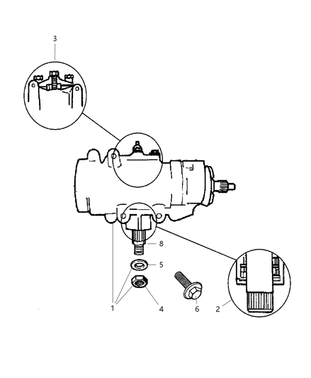 2004 Jeep Wrangler Gear - Power Steering Diagram