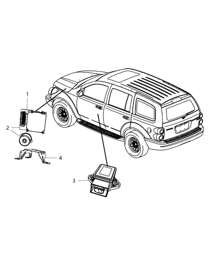 2009 Chrysler Aspen Modules Suspension And Brakes Diagram