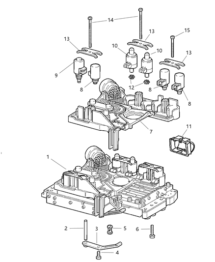 2007 Dodge Nitro Electronic - Hydraulic Control Unit Diagram