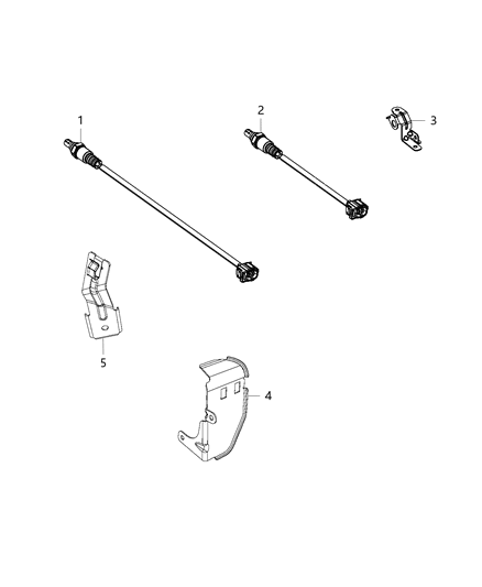 2018 Ram ProMaster City Clip-Sensor Diagram for 6510634AA