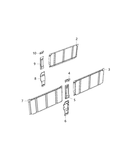 2016 Ram ProMaster 2500 Conversion Kit, Cargo Diagram 6