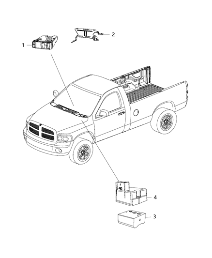 2018 Ram 4500 Modules, Brake, Suspension & Steering Diagram