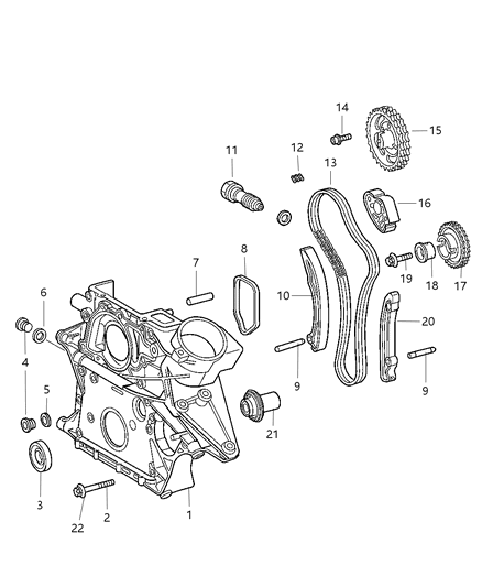 2008 Chrysler PT Cruiser Timing System Diagram 2