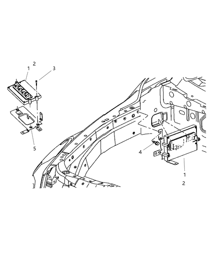 2005 Dodge Durango Single Board Engine Controller Diagram