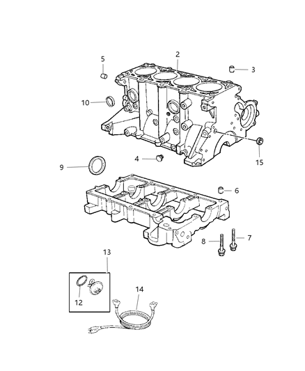 2003 Dodge Grand Caravan Cylinder Block Diagram 1