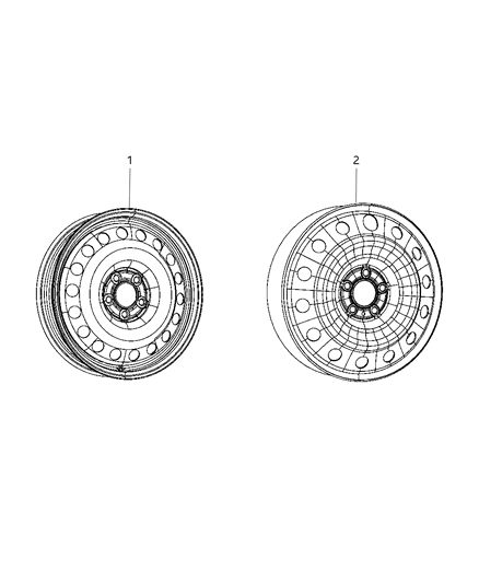 2017 Chrysler 300 Spare Wheel Stowage Diagram