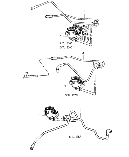 2009 Jeep Grand Cherokee Harness-Proportional PURGE SOLENOID Diagram for 52124997AA