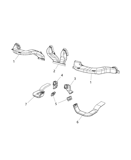 2015 Ram ProMaster City Air Ducts Diagram