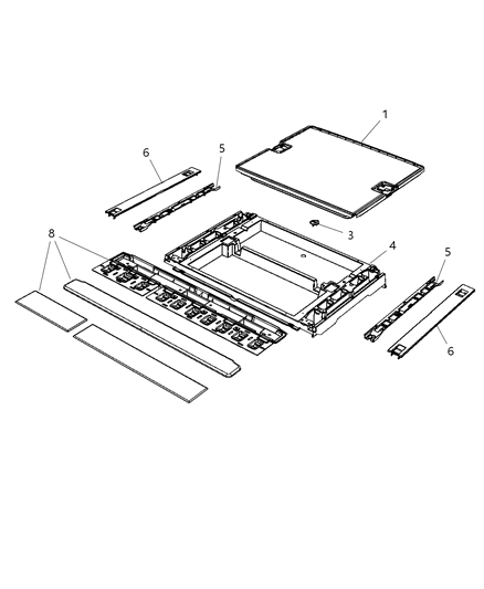 2011 Dodge Nitro Loop-Cargo Tie Down Diagram for 68005513AB