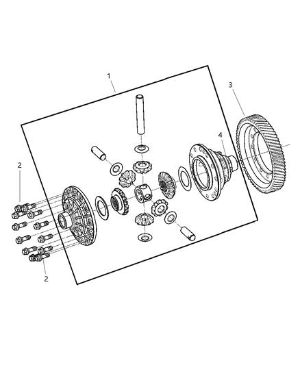 2005 Dodge Neon Differential Diagram 1