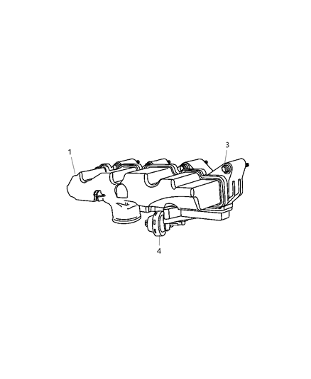 2005 Chrysler PT Cruiser Intake Manifold Diagram for 5083380AB