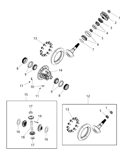 2019 Ram 1500 Differential Assembly Diagram 3