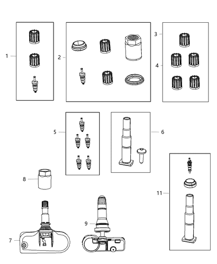 2012 Dodge Challenger Tire Monitoring System Diagram