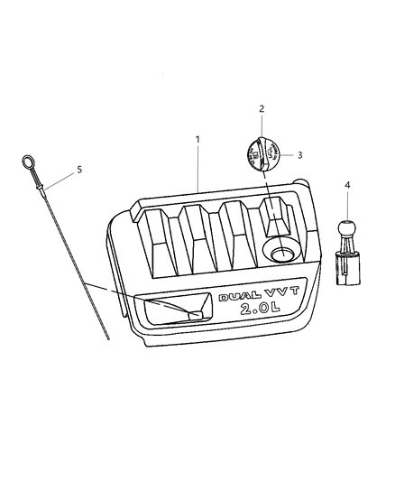 2007 Dodge Caliber Stud Diagram for 4891771AA