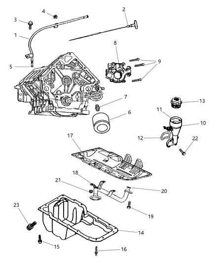 2001 Jeep Grand Cherokee Engine Oiling Diagram 2