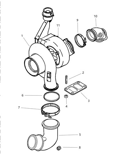 1998 Dodge Ram 2500 Regular Cab Turbocharger Diagram 1