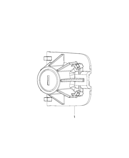 2019 Ram 1500 Cylinder-Door Lock Assembly Diagram for 68402259AA