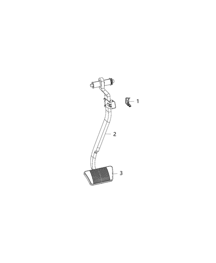 2016 Chrysler 200 Pedal, Brake Diagram