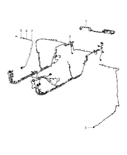 2019 Jeep Wrangler Wiring-Body Diagram for 68396878AE