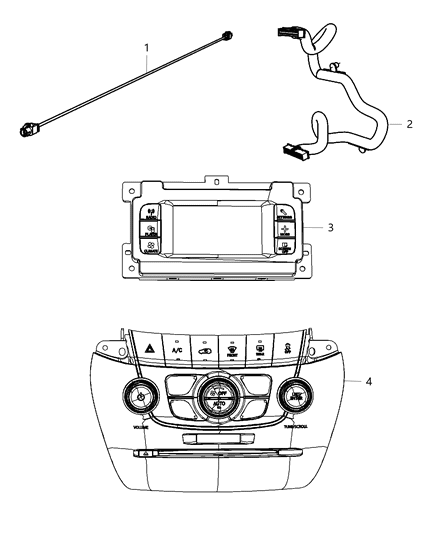 2013 Dodge Charger Center Stack Diagram